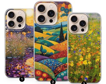 Gustav Klimt Art Phone Case: Fine Art Lover Gift Iphone 17 Air, Pro max, 16 15 14 Pro, Samsung S24, S25, Pixel