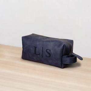 Groomsmen Gift, Custom Personalized Men&#39;s Toiletry Bag with Monogram Initials Father&#39;s Day Birthday Gift for Him, Father Gift, Travel Bag