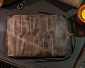 Leather Toll Case, Leather toll wrap,Leather toll pouch, custom tool storage, personalized tool cover, 14 slots