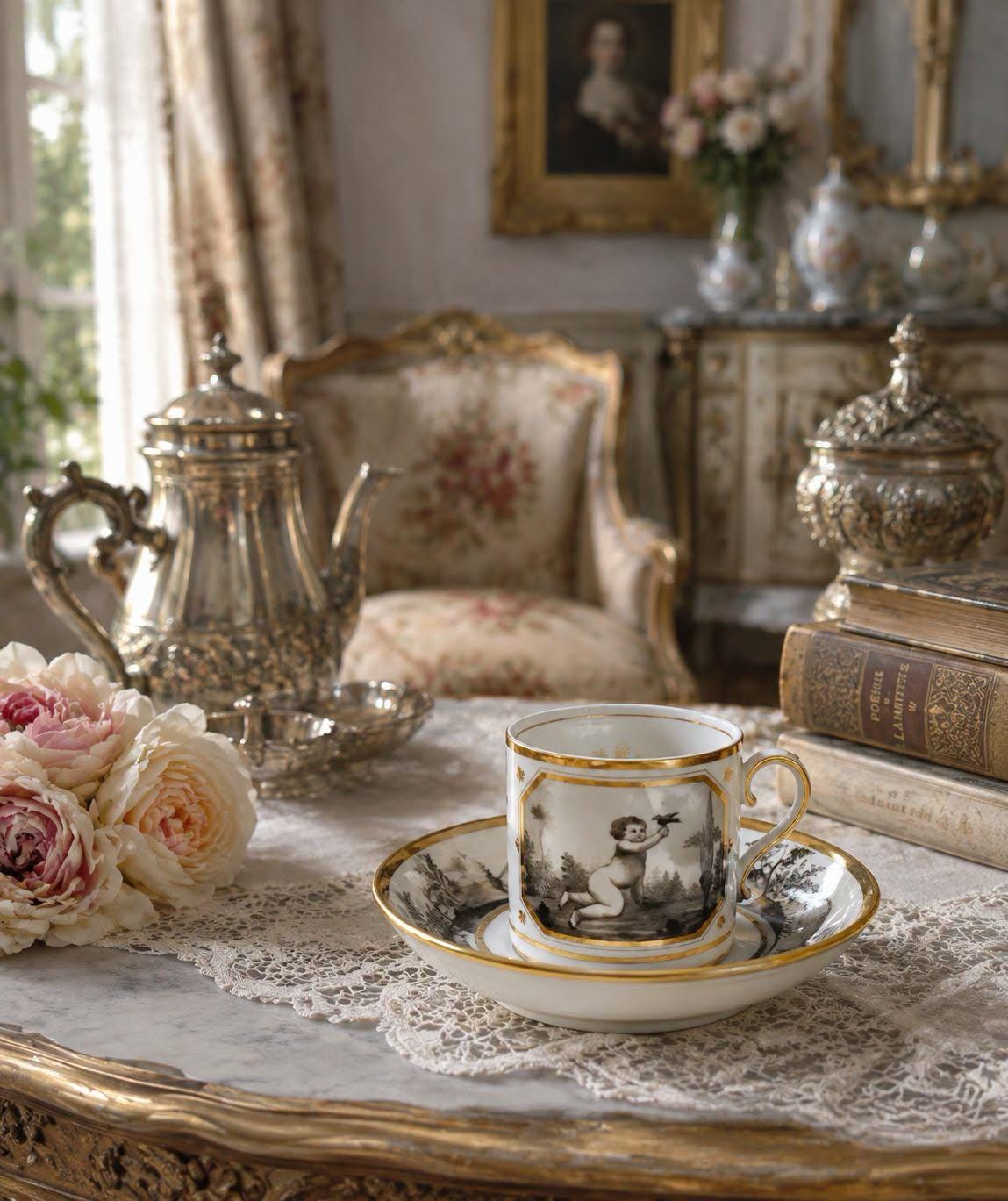 Antique chocolate cups - Etsy 日本