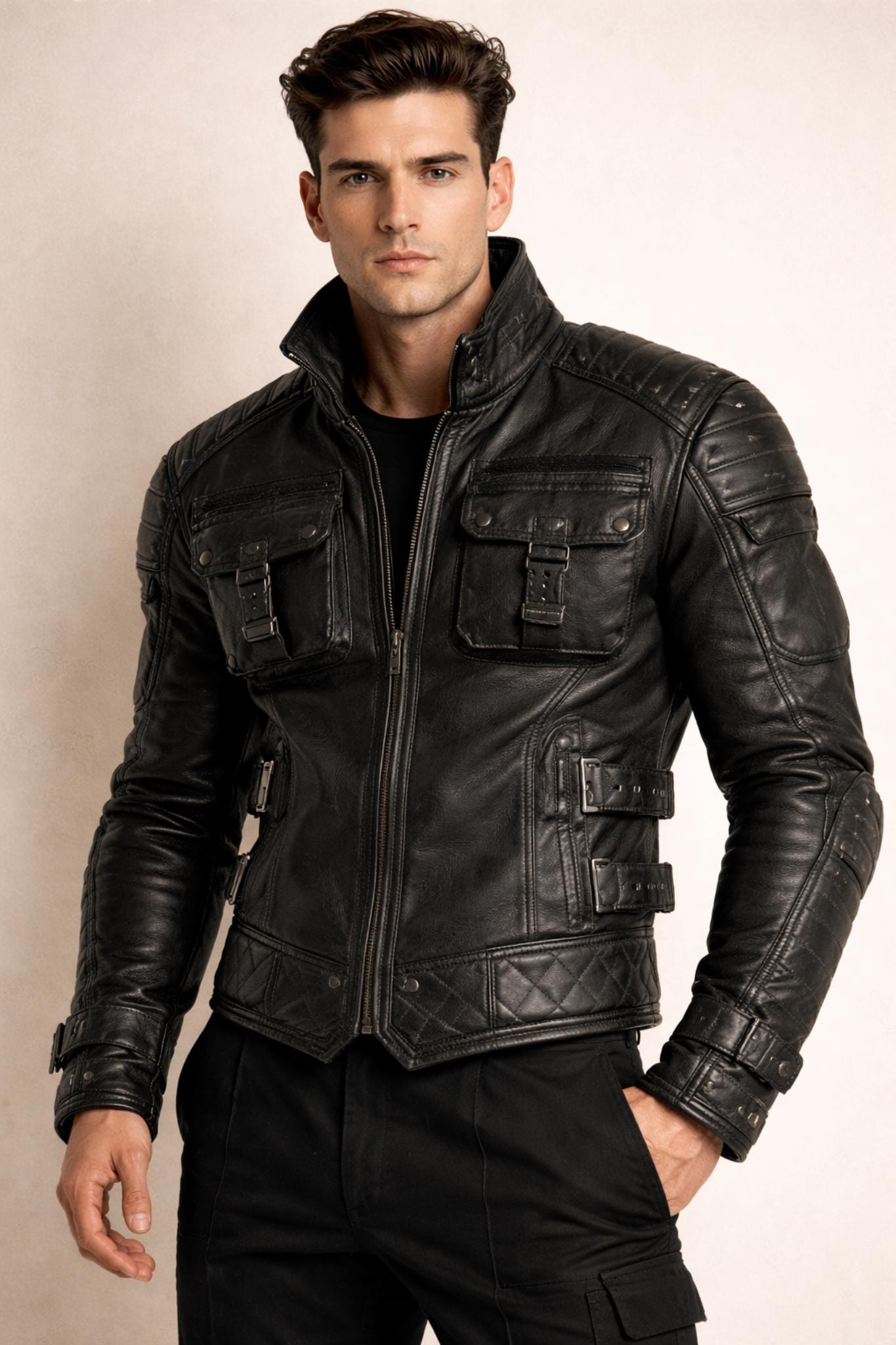Gay leather bike jacket - Etsy 日本