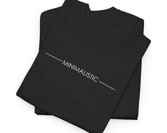 minimalistic, Unisex Heavy Cotton Tee - Comfortable Casual Wear, Perfect for Everyday, Gifts, Festivals, and Celebrations
