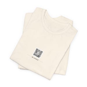 Unisex Short Sleeve Tee with QR Code Design, Casual Shirt for Tech Lovers, Perfect for Gifting, Summer Wear, and Parties