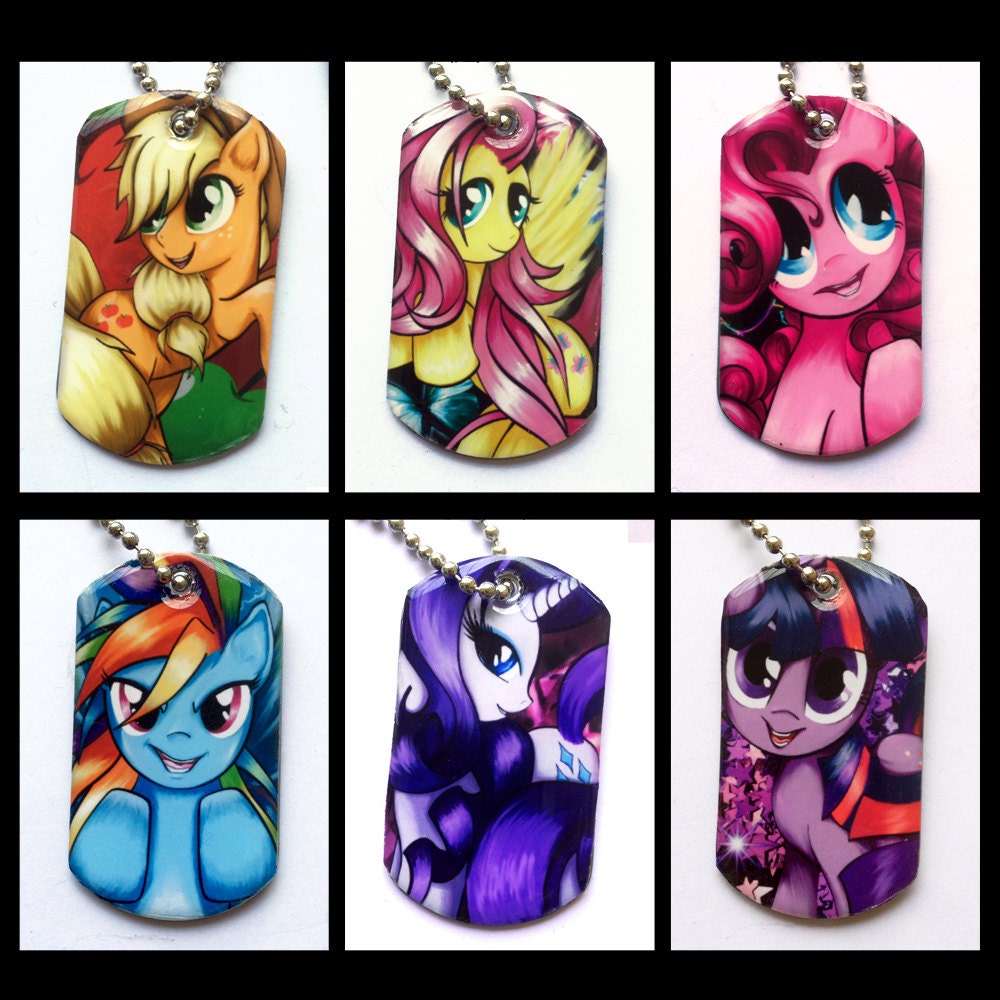Mlp Dog Tag Etsy Canada