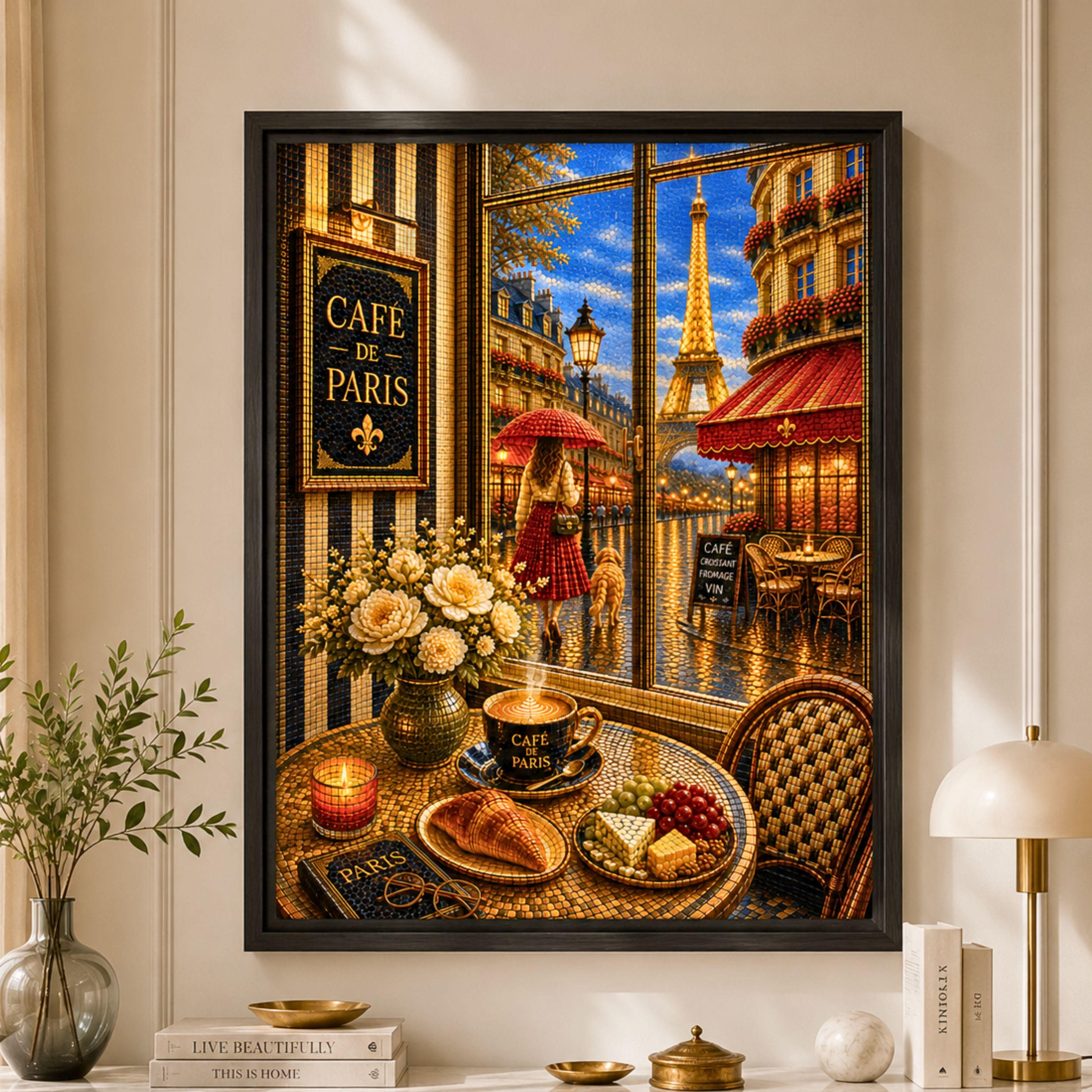 Paris Cafe Mosaic - Etsy