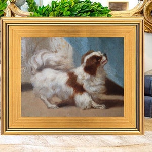 Gorgeous Spaniel Oil Painting Print on Canvas, Dog