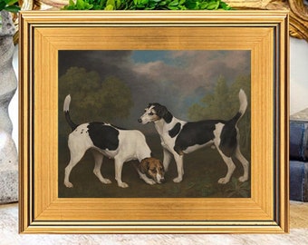 Fab Dog Oil Painting Print on Canvas, Hounds, George Stubbs