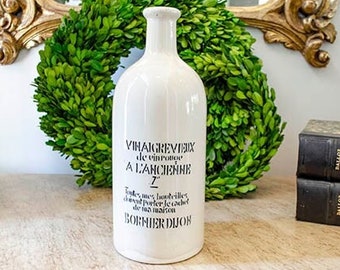 Vintage French Vinegar Bottle, Advertising, Rare Find