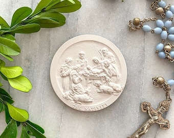 NEW! The Nativity Grand Tour Religious Intaglio, Plaster Casting