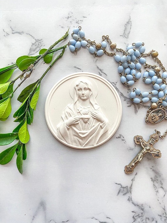 Immaculate Heart of Mary, Plaster Intaglio