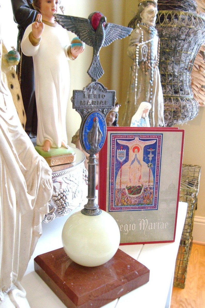 RARE Legion of Mary Icon Statue and Book | Etsy