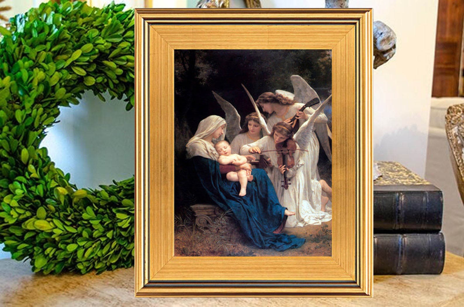 The Song of the Angels, Oil Painting Print on Canvas