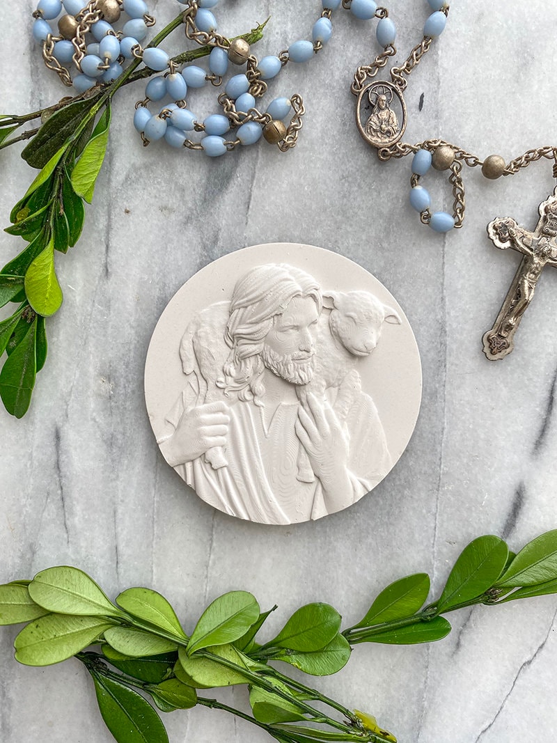 Religious Intaglio, Jesus With Lamb