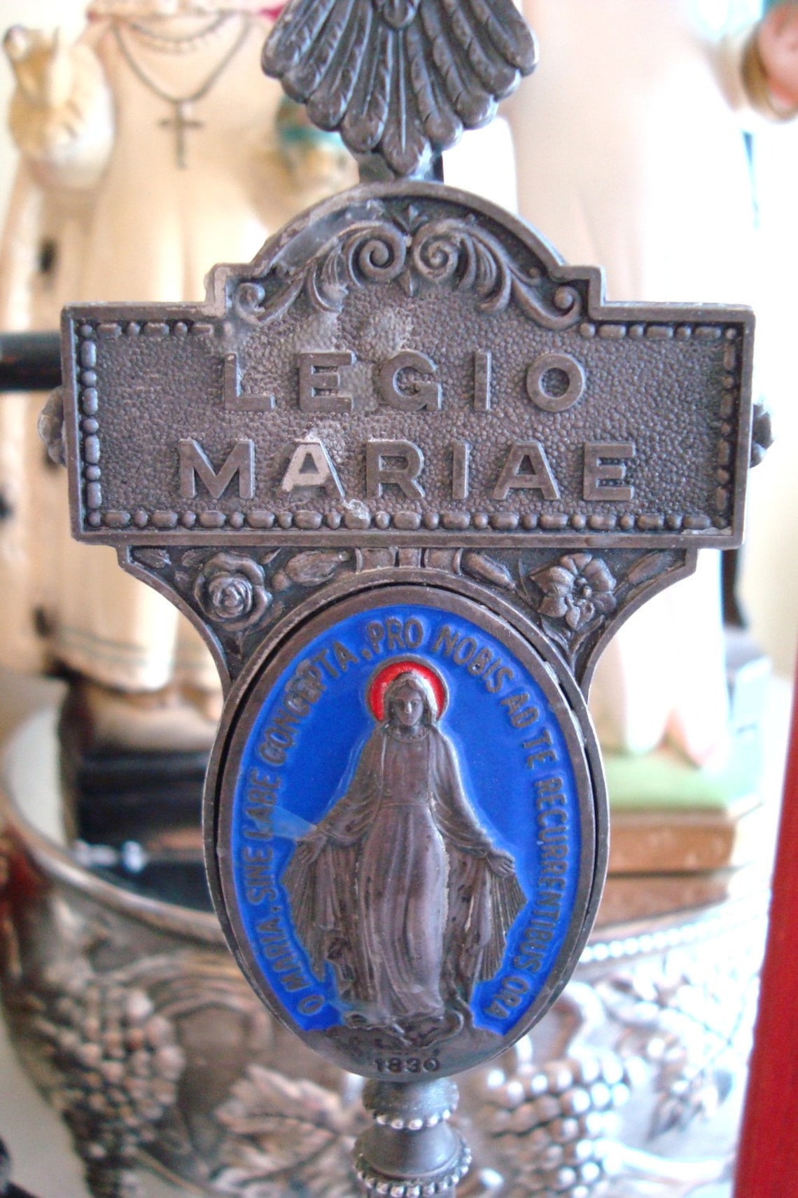 RARE Legion of Mary Icon Statue and Book | Etsy