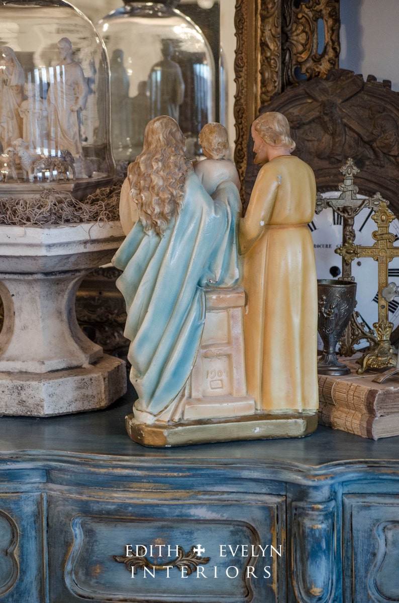 HOLD for Holly: Antique Holy Family Statue Large Size ...