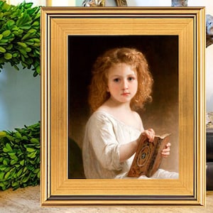 The Storybook Oil Painting Print on Canvas, Bouguereau