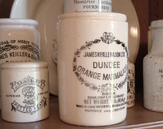 Vintage Dundee Marmalade Pot England Crock Jar Etsy