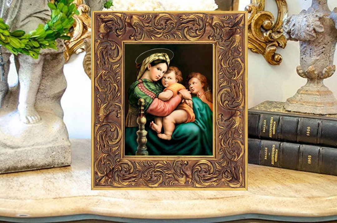 Raphael Madonna of the Chair Print: Renaissance Print on Canvas - Etsy UK