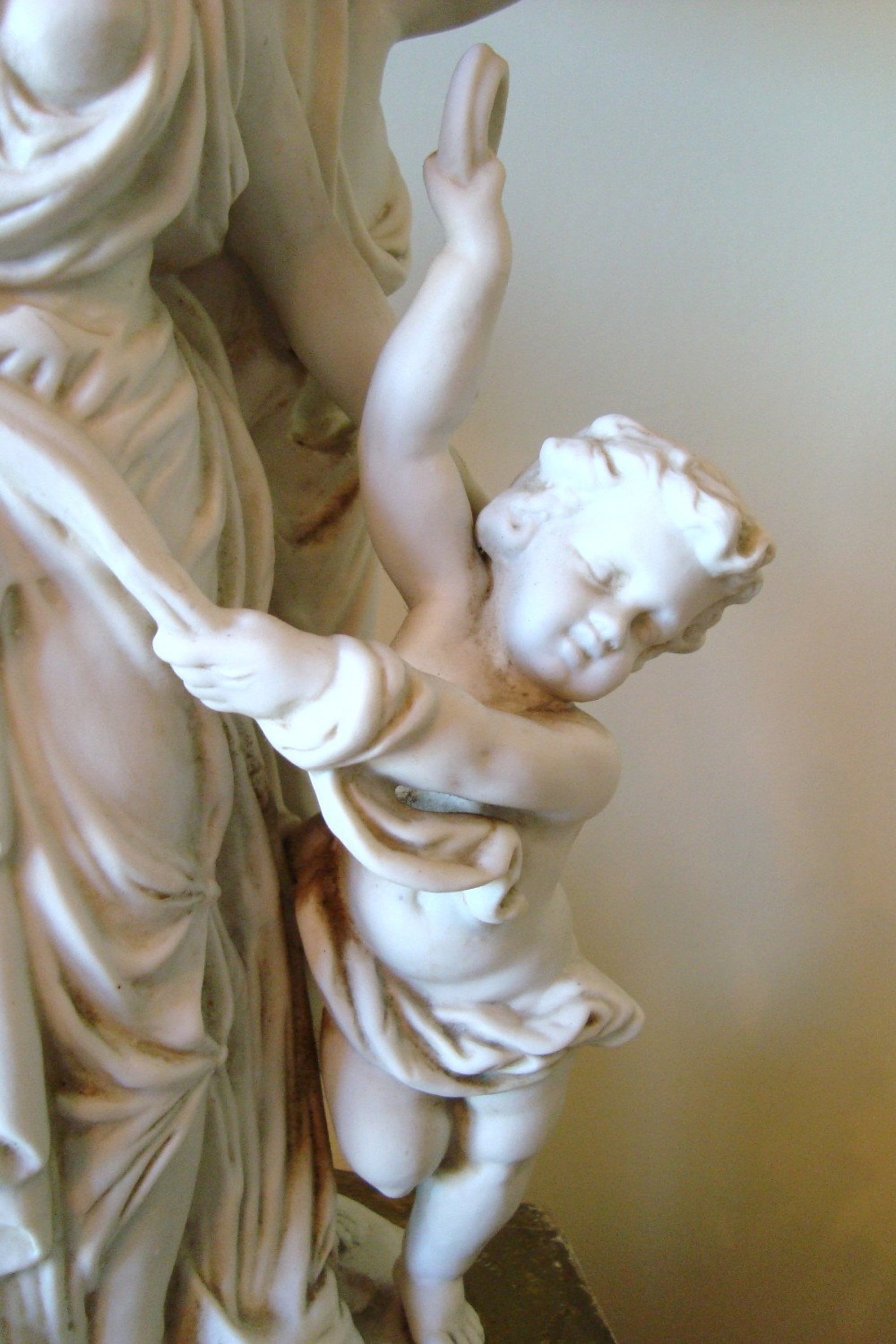 Antique Cherub Lady Lamp Porcelain Italy Florentine French Etsy