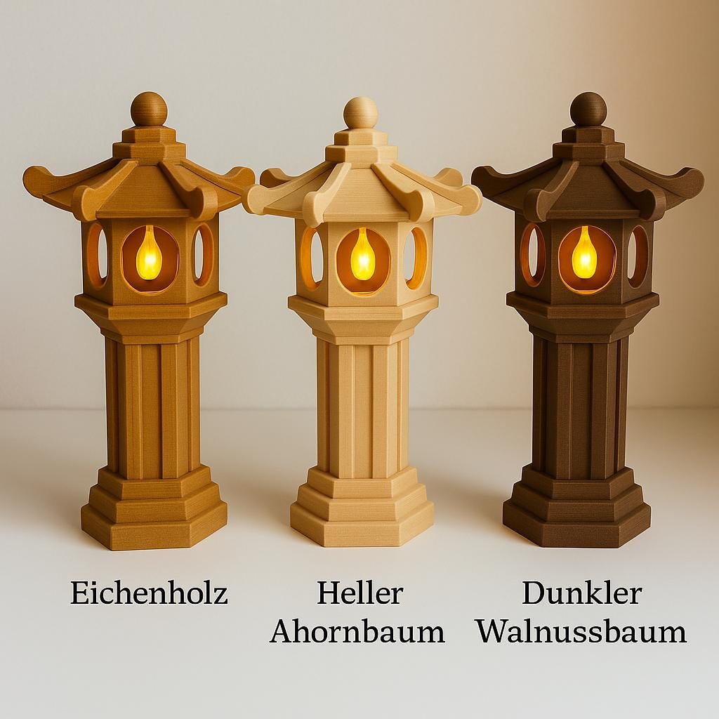 Japanese Decorative Lantern for LED Tealights | Asian Garden Lamp