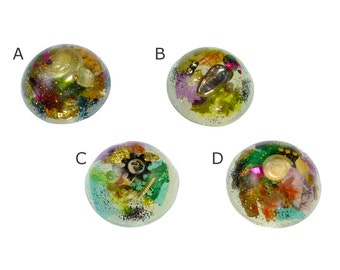 One-of-a-Kind Multi-Color "Resin Cabochon"