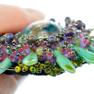 SALE Tutorial for the Marine Life Bead Embroidered Brooch image 3