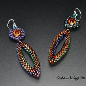 Tutorial for the Geometric Oval Component Drop Earrings image 4