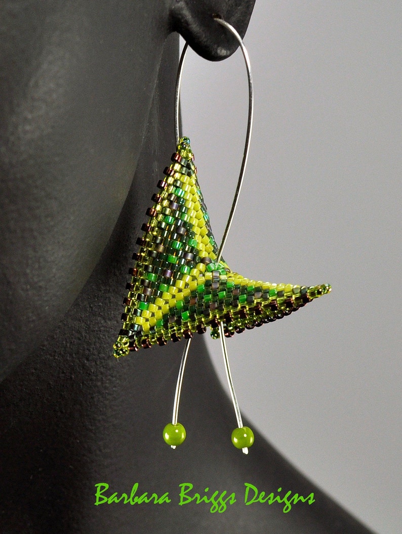 Tutorial for Color Play Warped Square Mixed Pattern Drop Earrings image 3