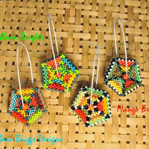 Tutorial for the Color Play Pentagon Geometric Drop Earrings image 2