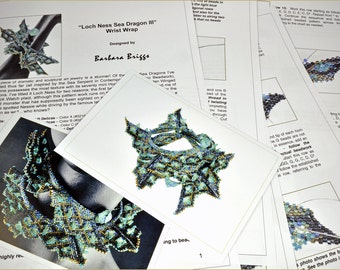 Tutorial for the "Loch Ness - Sea Dragon III Wrap" (inspired www.ContemporaryGeometricBeadwork.com)