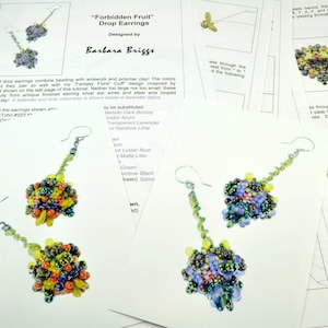 Tutorial for the "Forbidden Fruit" Drop Earrings