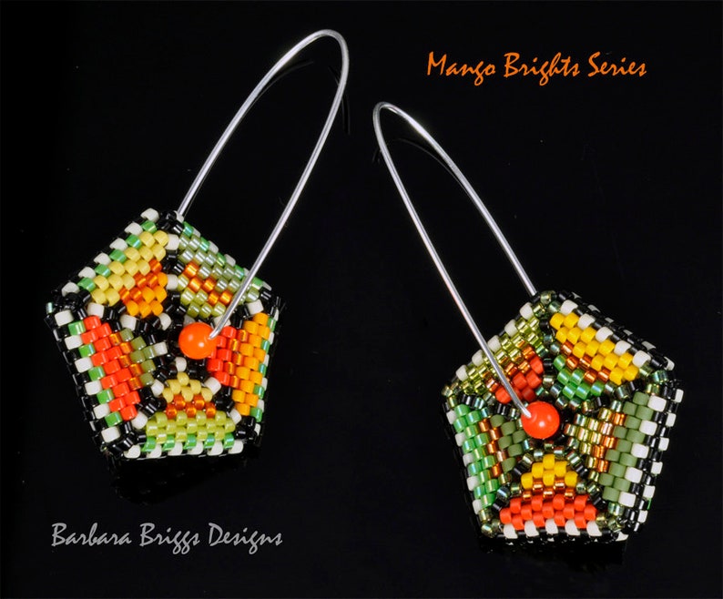 Tutorial for the Color Play Pentagon Geometric Drop Earrings image 4