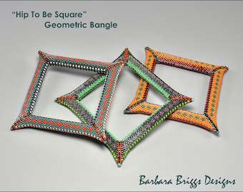 Hip To Be Square Geometric Bangle Beading Kit