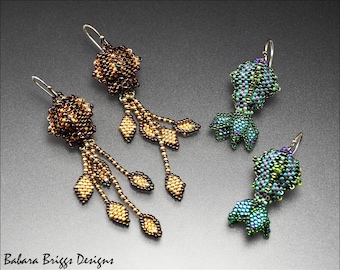 The "Geometric Lantern Drop Earrings and Variation" Beading Kit