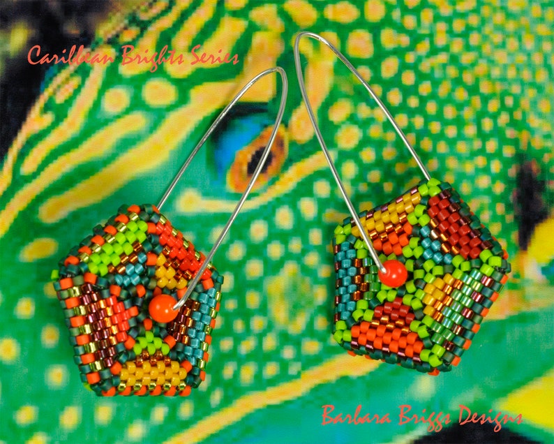 Tutorial for the Color Play Pentagon Geometric Drop Earrings image 8