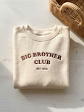 Personalized Big Brother Club Sweatshirt, Custom Est Year Kids Crewneck product logo