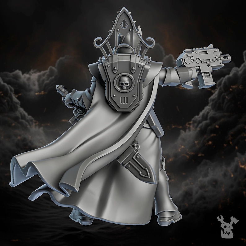 Order of Repentance | Sister of Great Guilt | 32mm scaled Daughter of Battle | 8K high detail battle nun for ttrpg from Dakka Dakka
