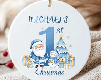 Personalized Baby’s First Christmas Ornament, Custom Name 1st Christmas Keepsake