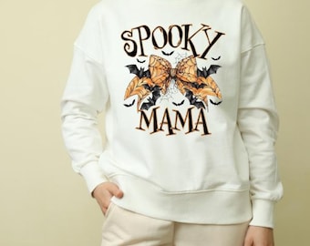Spooky Mama Halloween PNG, Halloween Coquette Png, Mama Sublimation Design, Preppy Halloween Mama Png, Mama Halloween Gift