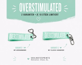 Oversized Jelly Vinyl Keychain | Mint Green | Heart Carabiner or Classic Carabiner