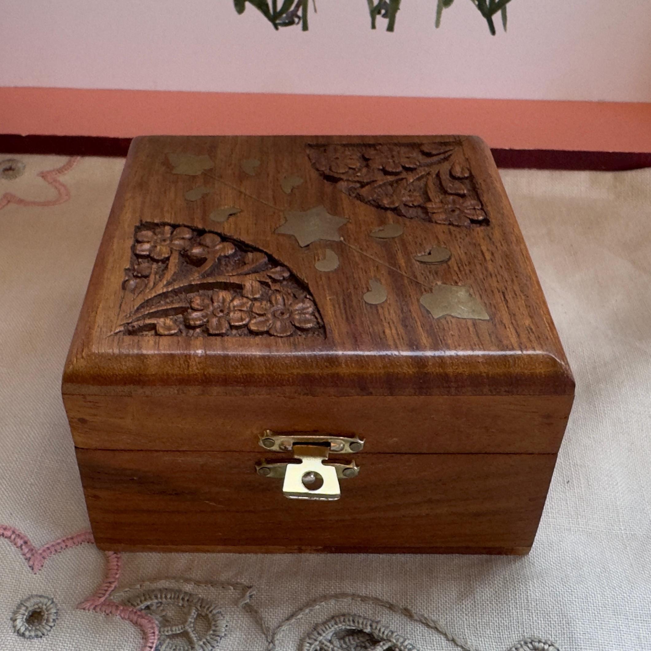 Gold leaf wood box - Etsy 日本