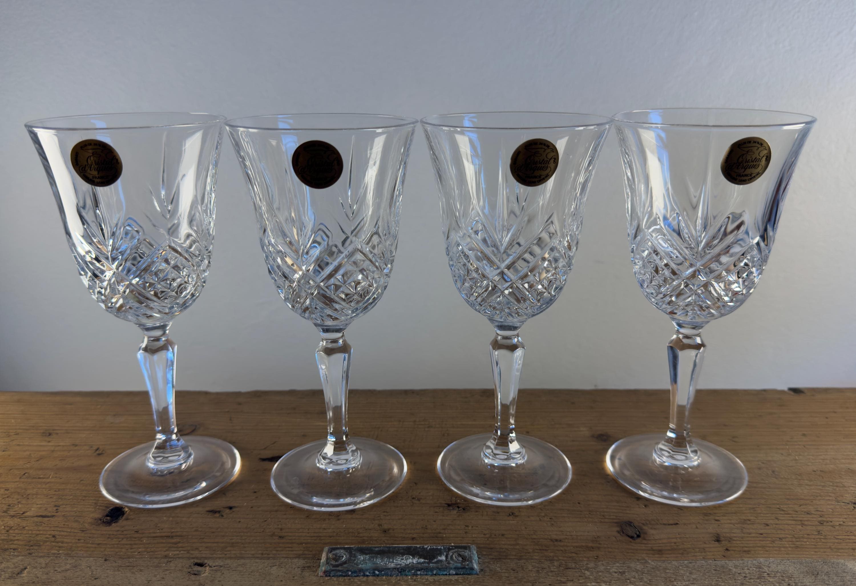 Wine glasses cristal d'arques - Etsy 日本