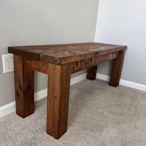 Farmhouse Entryway Bench