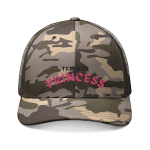 Cute Trucker Princess Camouflage Trucker Hat (Embroidery)