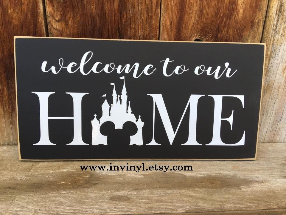 Download Welcome to our HoME with DiSNEY CaSTLE Mickey Ears | Etsy