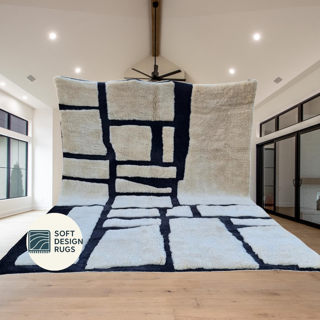 Moroccan Berber Rug Handmade - Ivory Wool Carpet, White Moroccan Rug ...