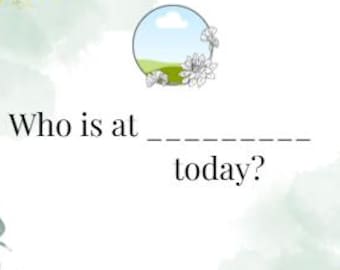 Beautifully designed self-registration for Childminders or EYFS settings *editable*