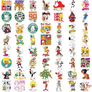 250+ Cartoon Retro Svg Png Bundle, Halloween Png, Cartoon Characters Layered Svg, Cartoon Characters Png, Digital,  80s 90s Cartoon Svg