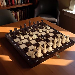 Wooden Chess Set 10.6x10.6 inch, 500g, Small Chess Board, Travel Chess, Folding Chess, Wooden Chess Pieces, Portable Chess, Chess Gift