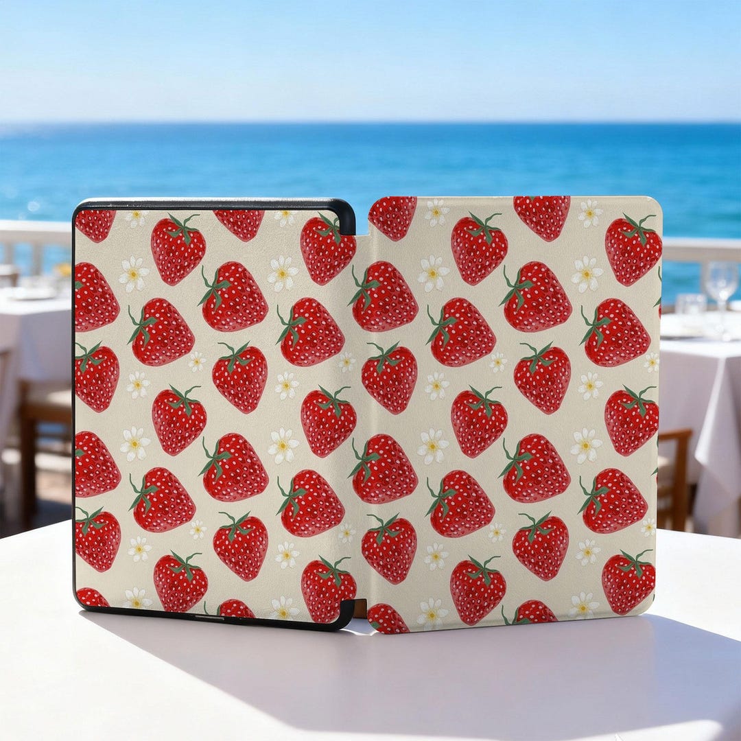 Cute Strawberry Kindle Case, All New Kindle 12th Gen 2024 Case ...